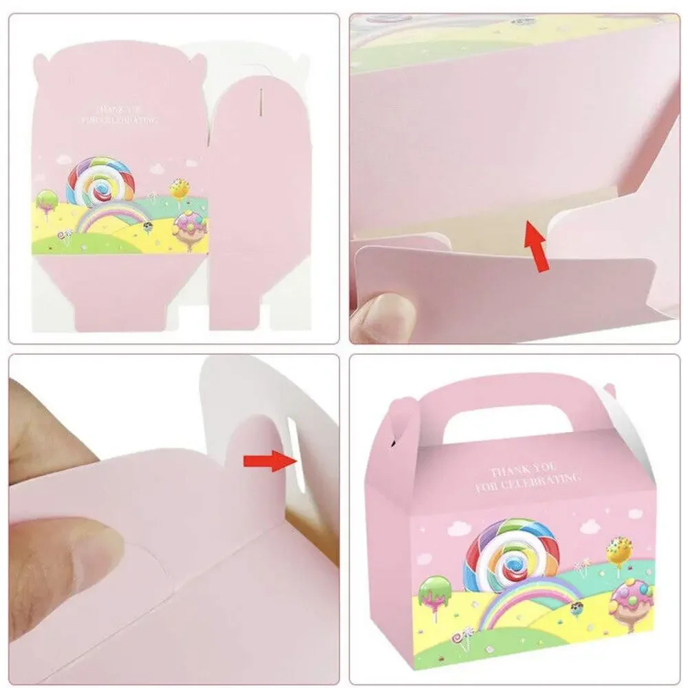 12 Pack Candyland Favor Goodie Goody Boxes Candy Sweet Treat Bags Thank You